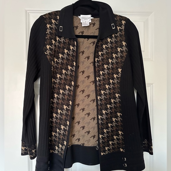 NWOT* Exclusively Misook zip-up sweater - Size Small Petite - Picture 3 of 5